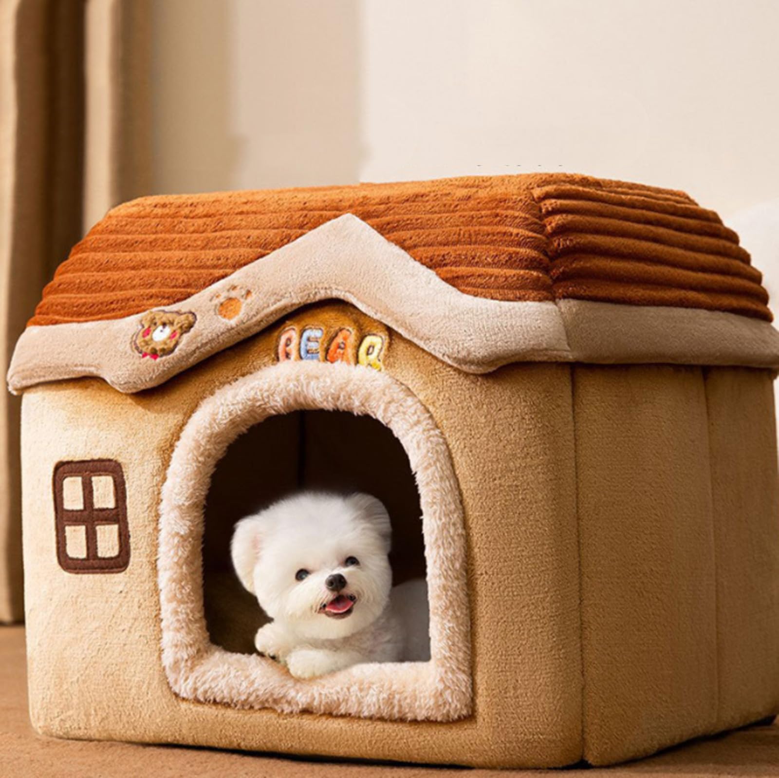 Amazon | 犬 猫 ペットハウス 犬ハウス ペットベッド 犬用 ハウス  