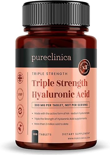 ácido Hialurónico 001 onzas x 180 comprimidos 3 meses de suministro ácido hialurónico con triple fuerza 300 más fuerte que cualquier otro comprimido ácido Hialurónico 001 onzas x 180 comprimidos 3 meses de suministro ácido hialurónico con triple fuerza 300 más fuerte que cualquier otro comprimido
