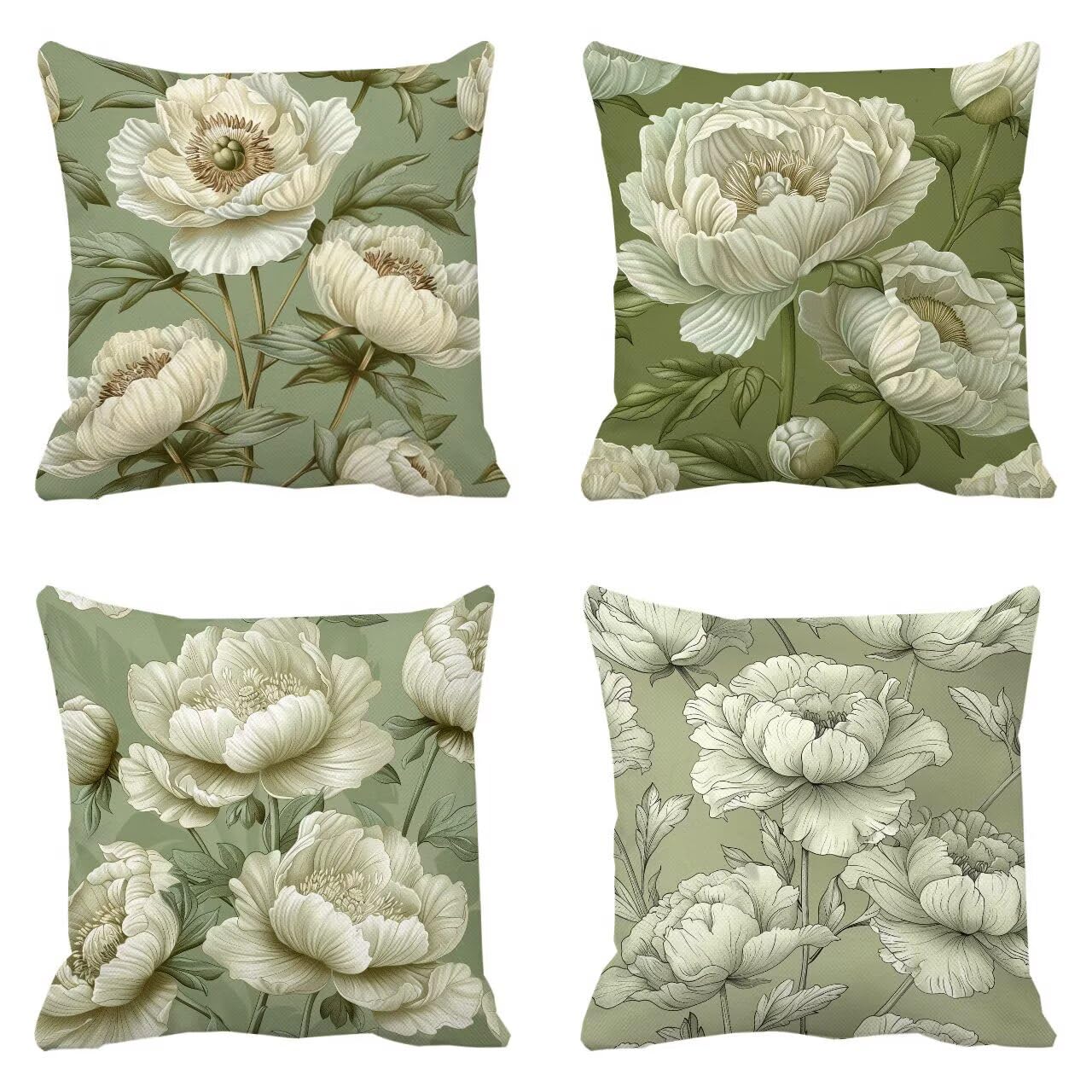 Coussin canapé vert pastorale pour renouveler et protéger vos assises de jardin