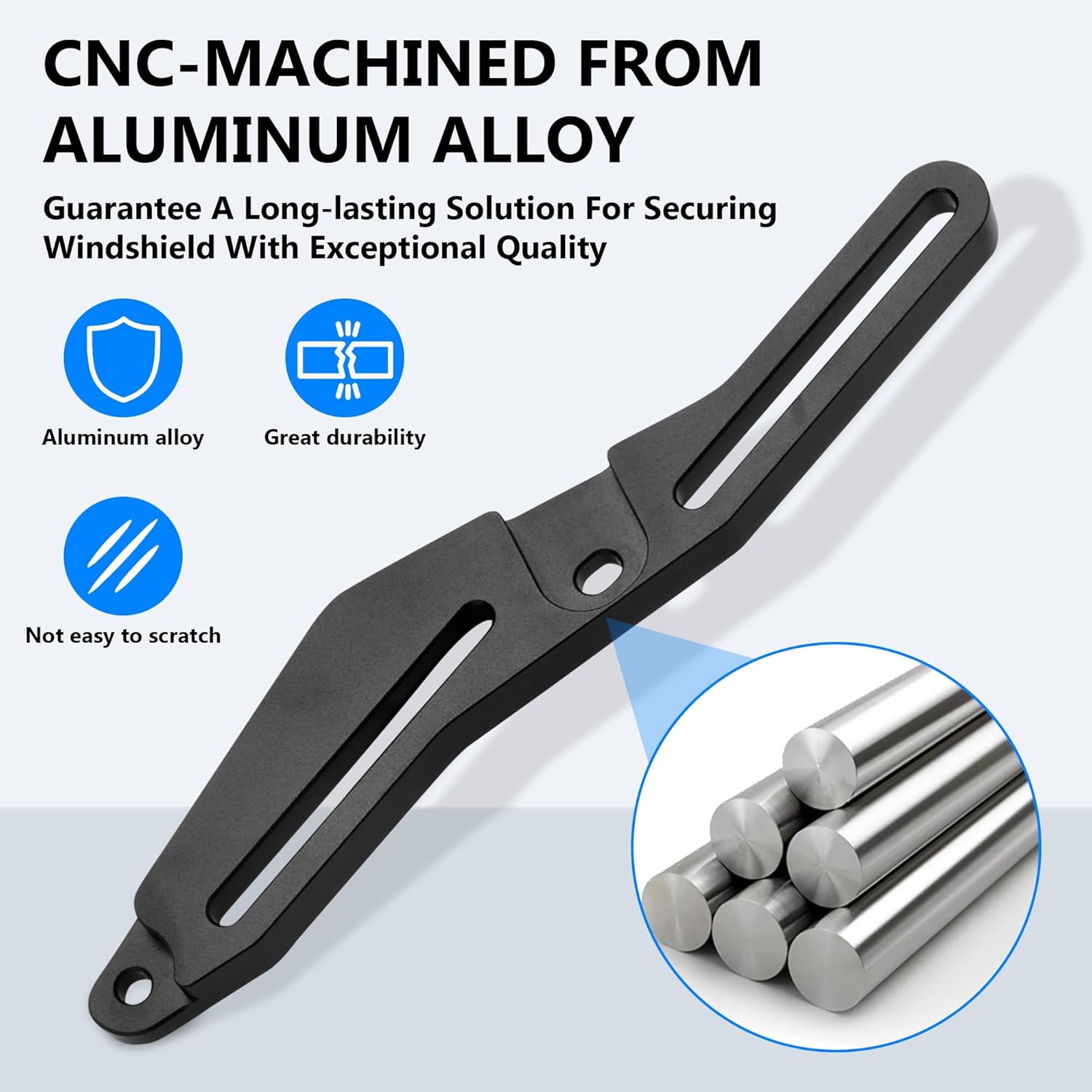 2.3’’ Windscreen Adjusters Windshield Risers Mounting Kit Extended Brake Foot Rest Peg Footboards For Can Am Spyder F3-T F3-L Models 2016-2025 Accessories