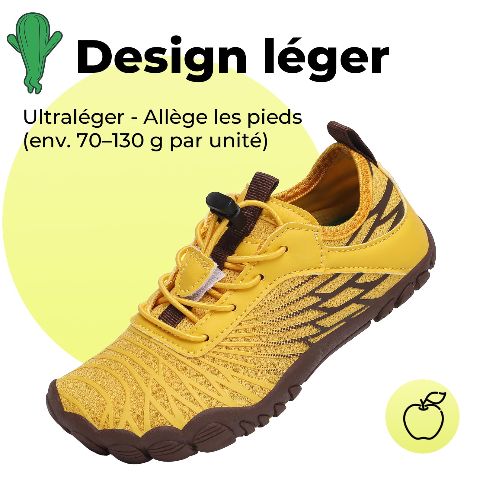 SAGUARO Chaussure de Plage Enfant Barefoot Shoes Fille Garçon Chaussure d'eau Plage Mer, 25-35