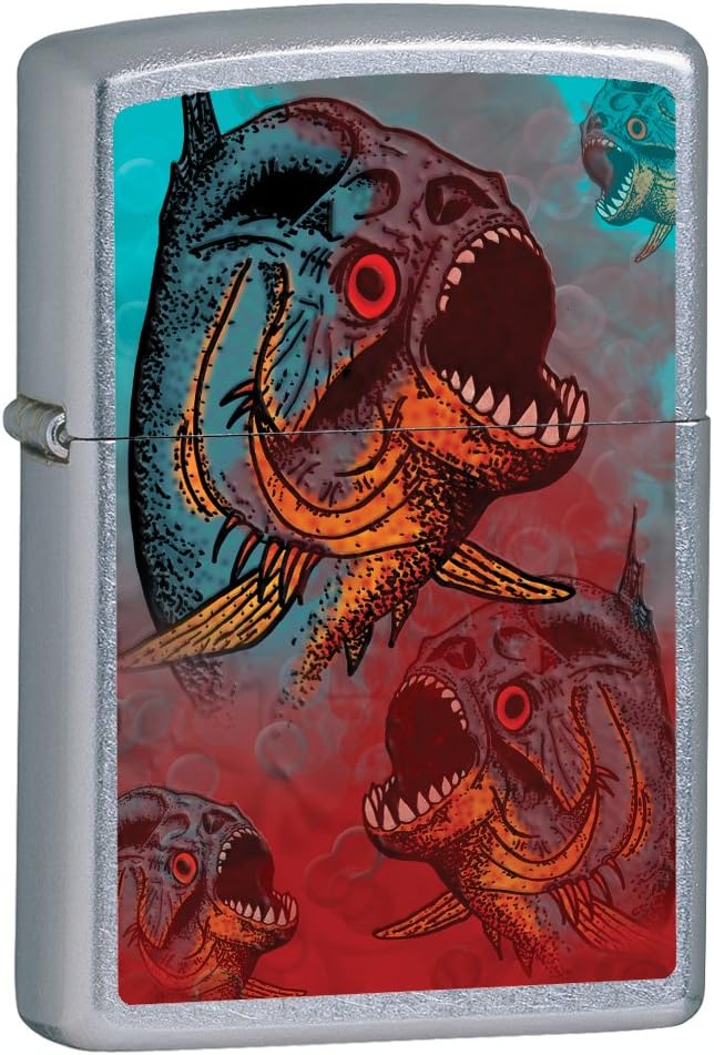 Zippo Fish Pocket Lighter (Multi, 5 1/2 x 3 1/2 cm)