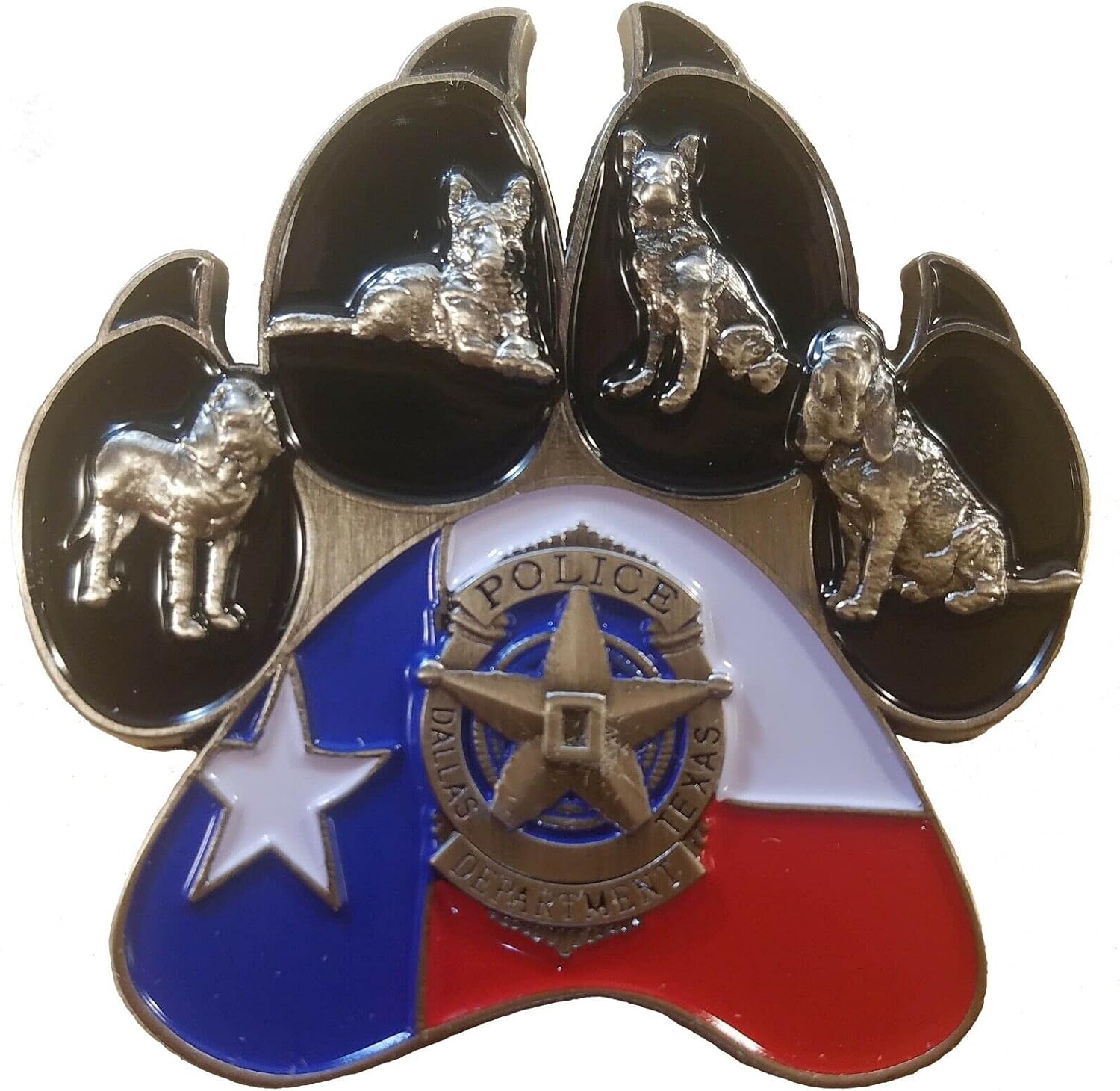 Dallas Poli.Ce Department K-9 Challenge Coin. 2 71 (Will Perfectly Complement Your Collection)