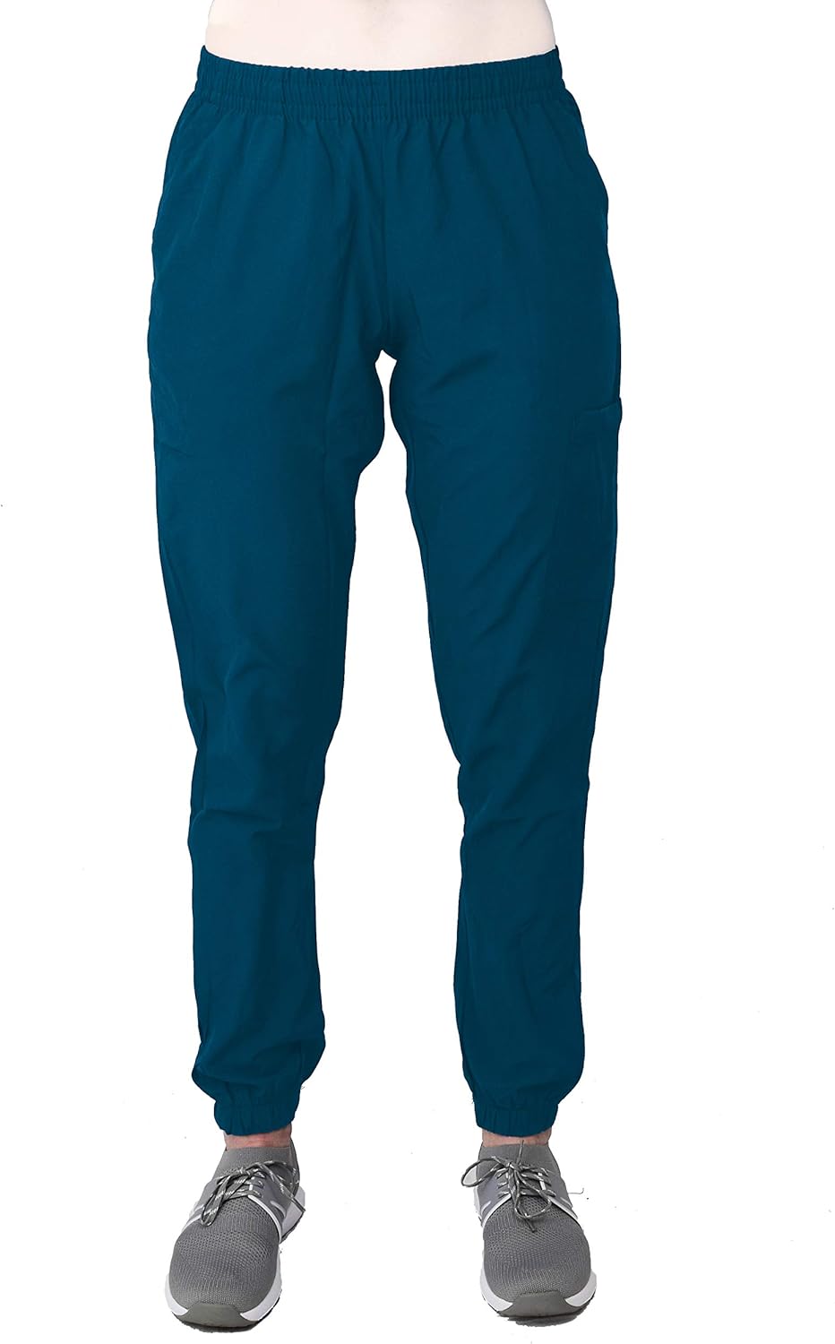 Green Town Scrubs for Women Scrub Set - Jogger Pant and V-Neck Top, 6 Pockets, Easy Care Uniforms - Image 2