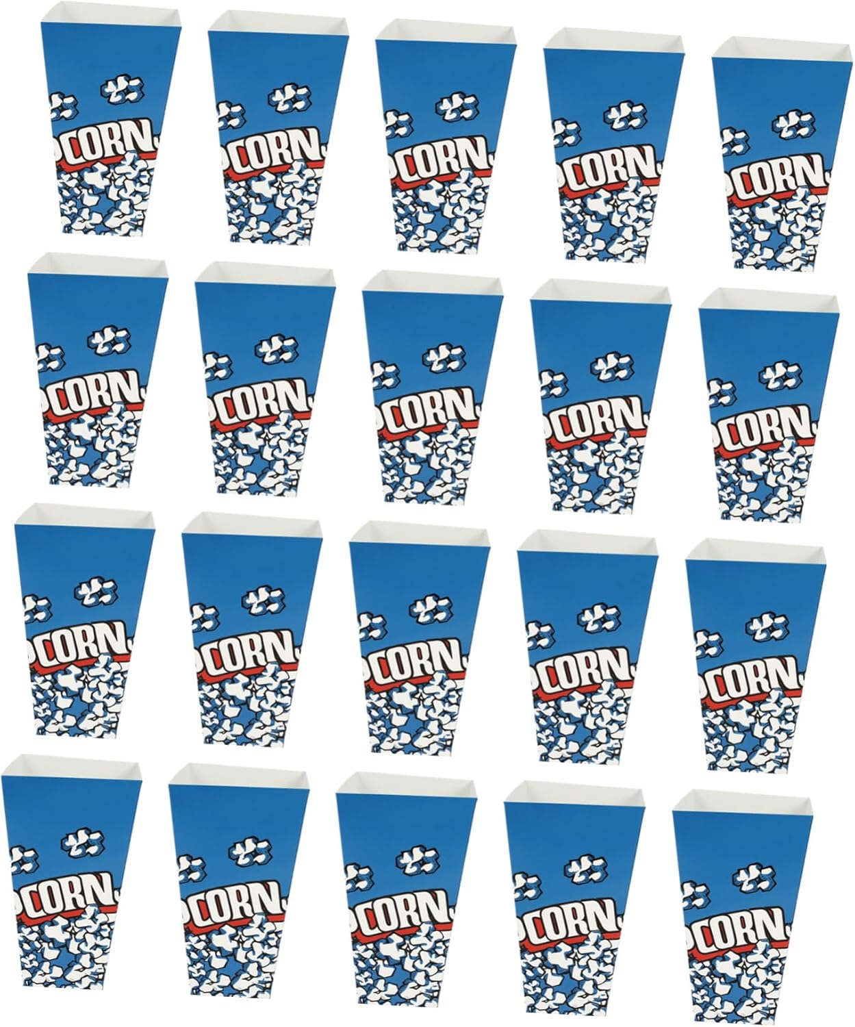 Cabilock 100pcs Portable Popcorn Holders Paper Popcorn Boxes for Movie Theater Birthday Decorations