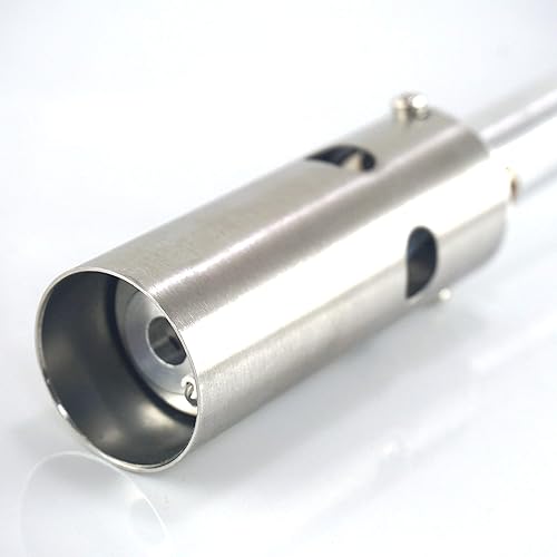 Miniatura 6 de BlueFire Antorcha de parrilla de propano de 18 pulgadas, base de cilindro de gas combustible sin iniciador de carbón, arranque de gatillo ubicado en