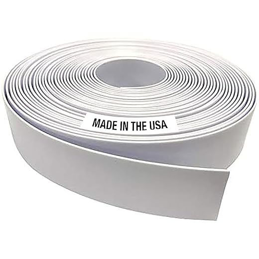 1.5" Wide x 200' Roll Vinyl Strap for Patio Chairs, Lawn Furniture, and Deck Chairs, Make Your Own Replacement Straps, (White)