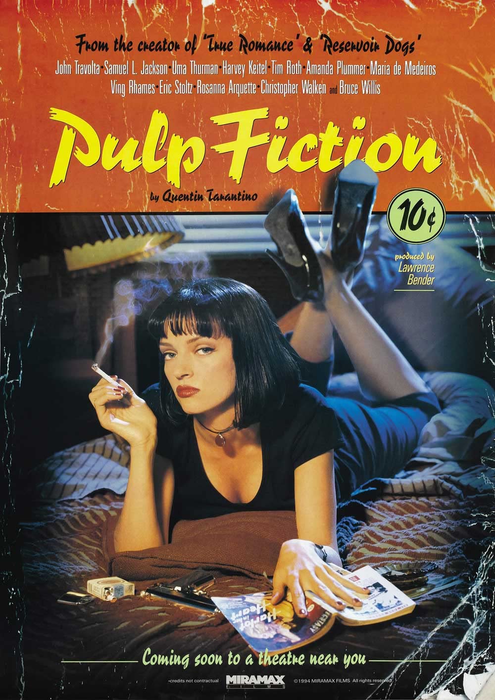 Pulp Fiction Quentin Tarantino Poster/Print/Picture Satin Photo Paper - A4-210mm x 297mm