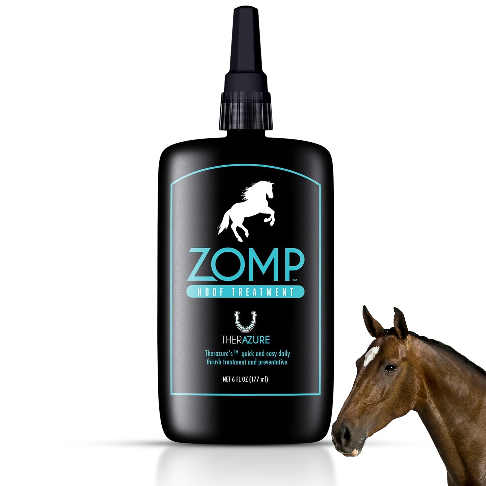 Horse Hoof Thrush Treatment and White Line Equine Care: Effective on Horses, Cows, Goats, Sheep, Pigs and All Hooved Animals Zomp