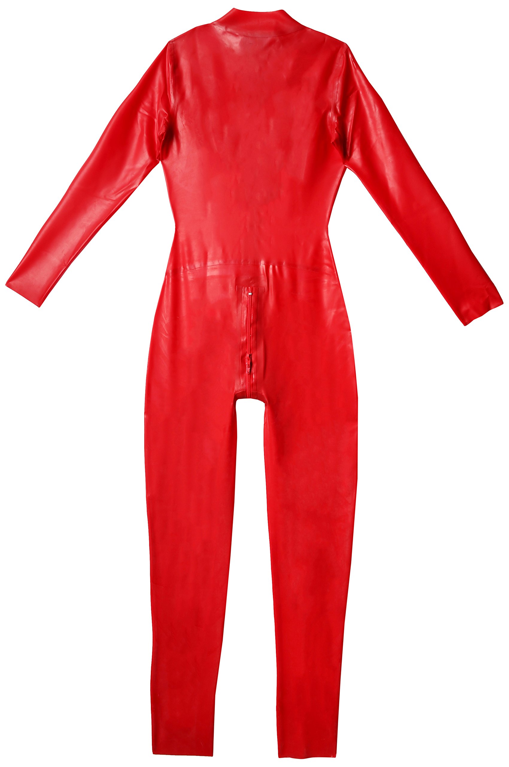 Late X Catsuites Ensembles sexy pour femme en cuir, latex ou vernies Rouge XS