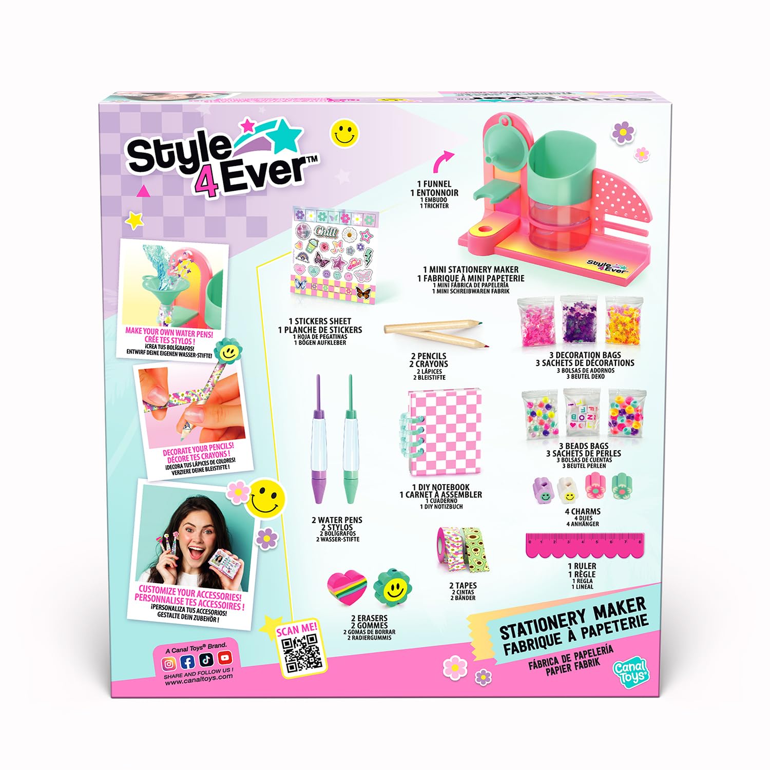 Style 4 Ever Stationery Maker | Studio długopisów i ołówków | stwórz własne mini artykuły pa, dostosuj własne akcesoria, idealne na powrót do szkoły