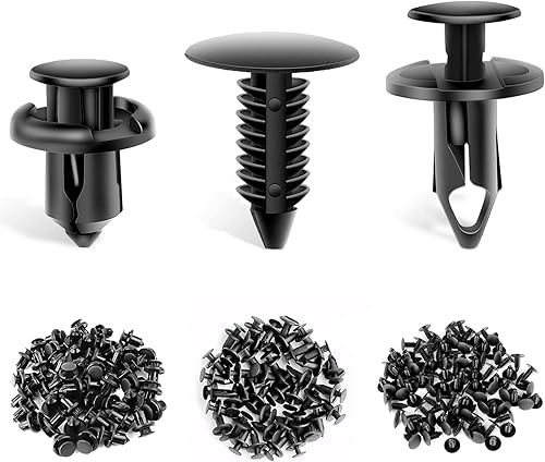 GOOACC GRC-18 - Juego de 100 tornillos de expansión de nailon de 0.276 in, 0.315 in y 0.394 in, clips de remache para sujetadores de parachoques, GM