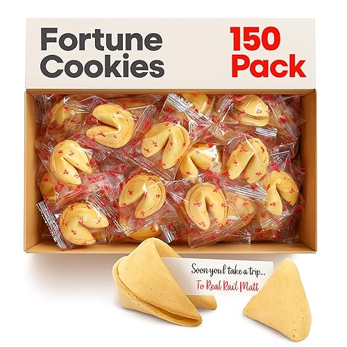 Miniatura 12 de Fortune Cookies - Galletas de la fortuna envueltas individualmente para Navidad, fiestas, bodas, eventos y celebraciones con divertidas fortunas
