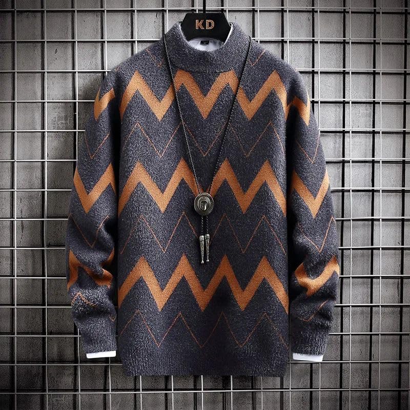 Pull style décontracté homme tricot chaud pour l'hiver