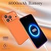 Smartphone desbloqueado XS17, Android 15, 8GB RAM + 256GB almacenamiento, pantalla 5.3", cámara 48MP + 108MP, reconocimiento facial, huella digital y GPS (Blanco) 7