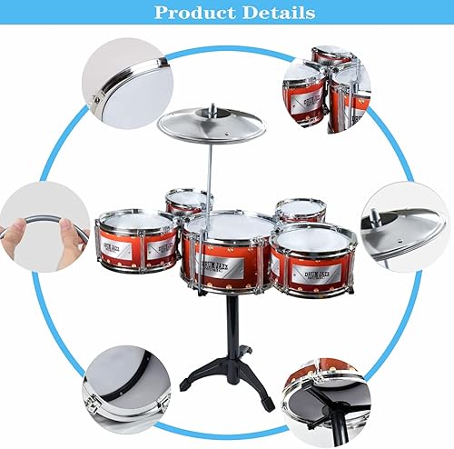 Miniatura 4 de Playtron - Juego de batería para niños pequeños mini juguete musical para niños pequeños regalo para fiestas de Navidad cumpleaños para niños de 1 a
