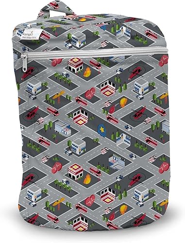 Miniatura 26 de Kanga Care Wet Bag - Mini costura sellada impermeable 3D dimensional para pañales de tela de bebé, viajes, playa, piscina, gimnasio, natación,