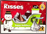 Vista 4 de Calendario de Adviento de Navidad 2024 con Relleno de Chocolates Hershey Kisses de Chocolate con Leche