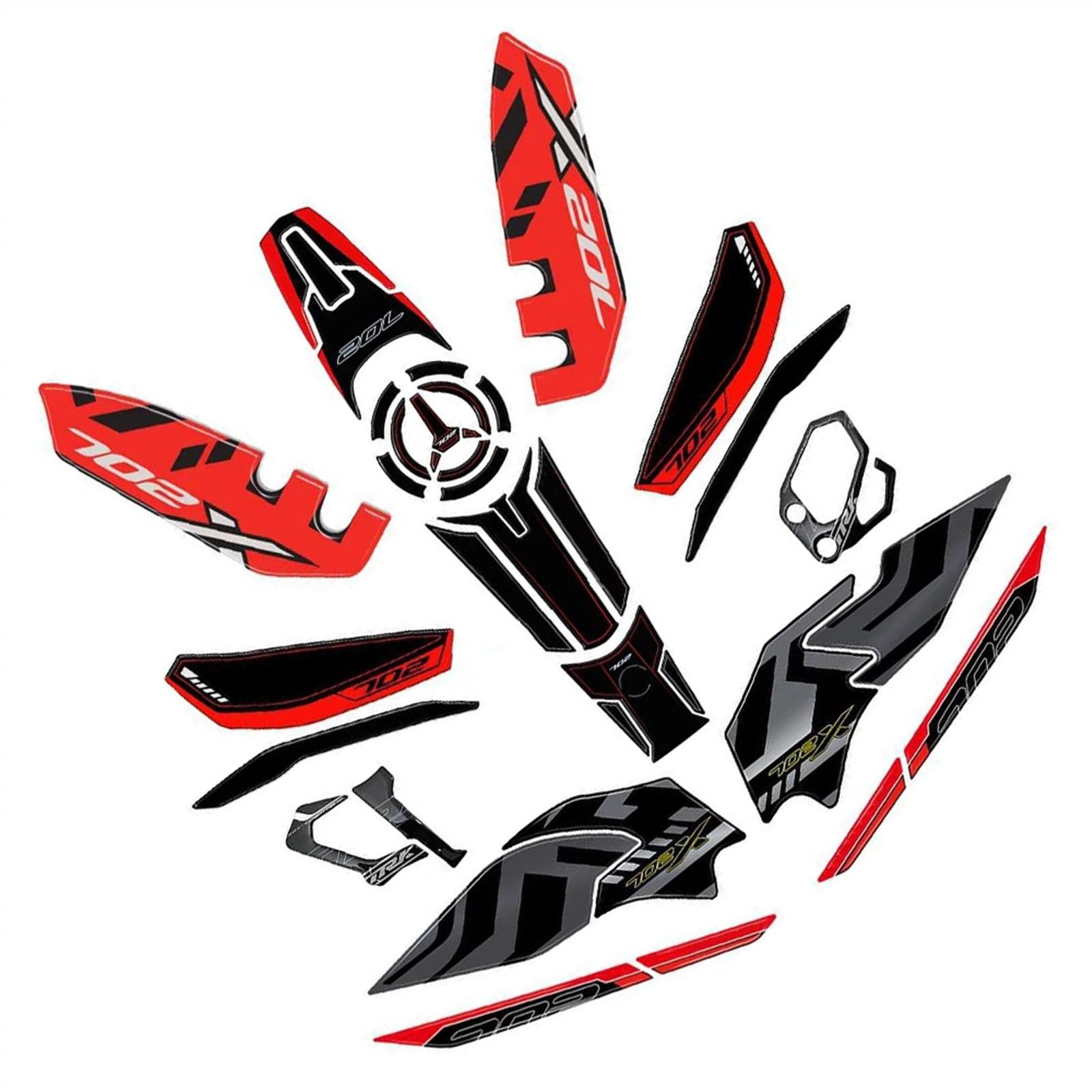 Autocollants de decoration pour moto Benelli TRK702X protection carrosserie 2023