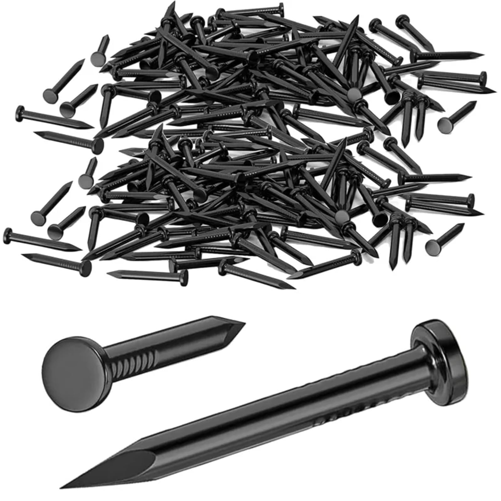 250 sztuk gwoździ stalowych 30 mm, gwoździe hartowane, do ścian betonowych, do prac drewnopochodnych, gwoździ do papy dachowej, gwoździe do obrazów, zawieszanie obrazów, do ścian betonowych
