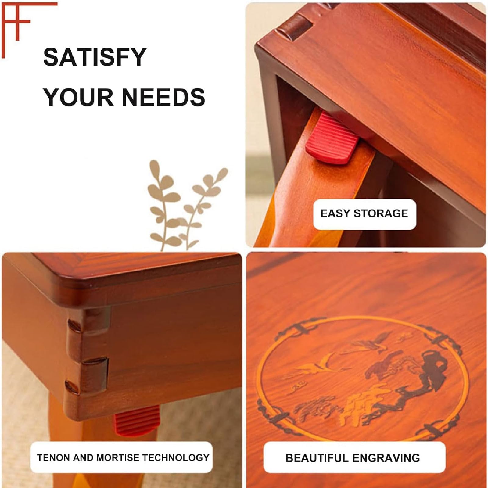 GeRRiT Mesa Plegable con Ventana salediza, Mesa Baja, Mesa de Comedor Plegable para el hogar, Mesa de té, Mini Mesa de Estudio para salón de té, balcón, Sala de Estar