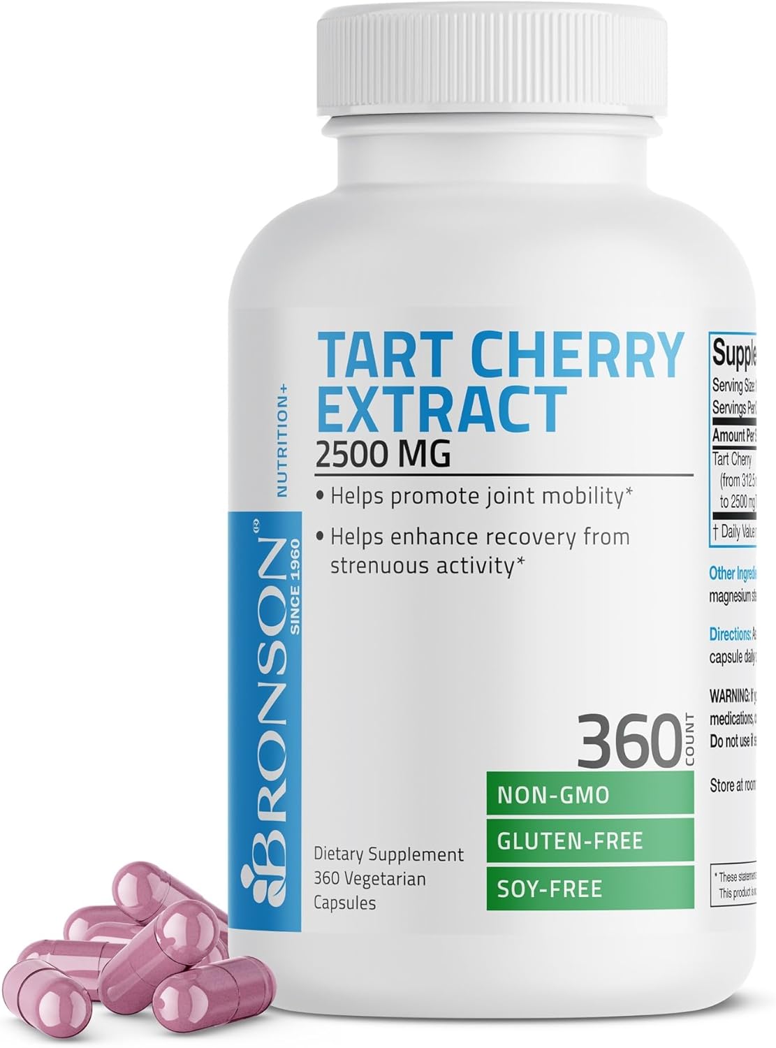 Bronson Tart Cherry Extract 2500 mg Capsules