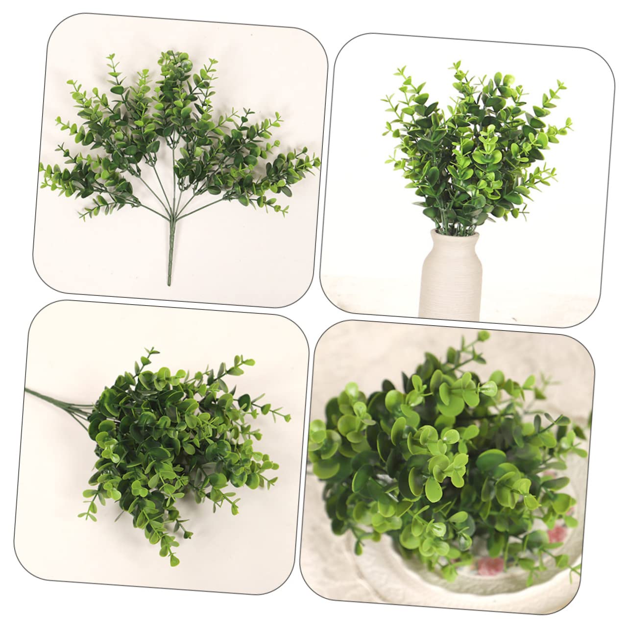 Alipis 8pezzi Eucalyptus Artificial Leaves Decorazioni Per Casa e Matrimonio Piante Fatte Premium Foglie Simulate Per Eventi e Feste Effetto Realistico Per Interni Ed Esterni