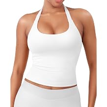 YEOREO SoftHue Womens Impact Halter Tank Top
