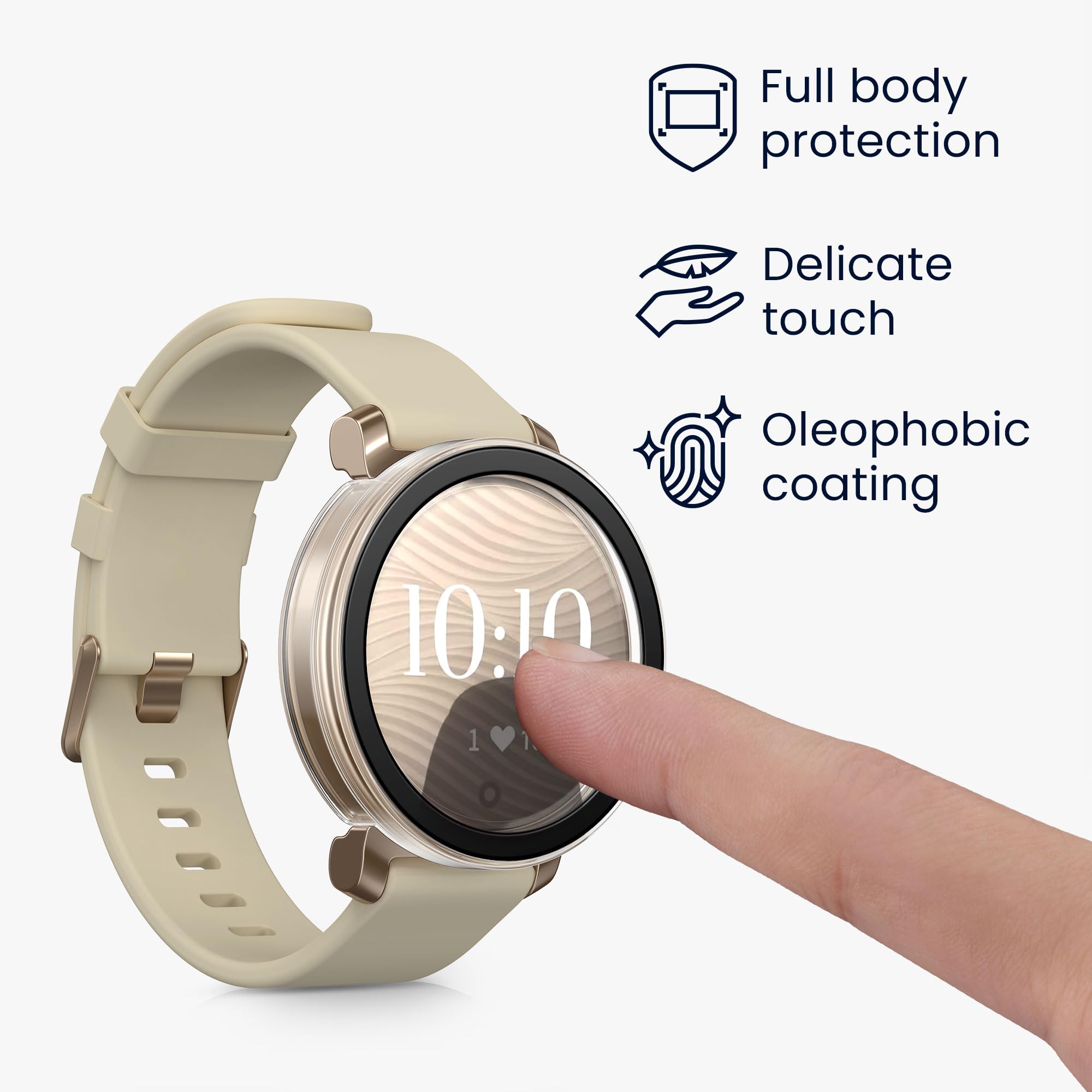 Amazon | kwmobile 2x ケース Garmin Lily 2対応 カバー - フル