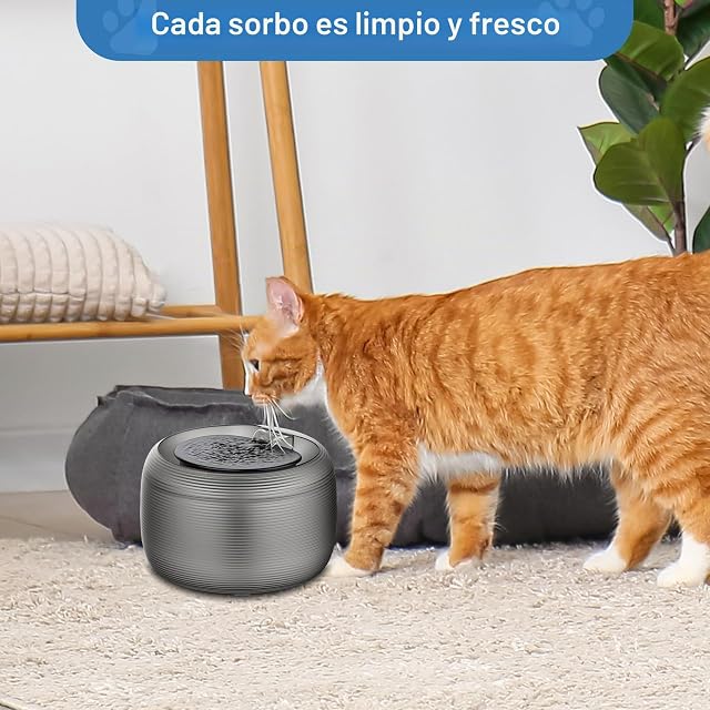 Foto 2 de 7 de Filtros Fuente Gatos, 12 Piezas Filtro Fuente para Gatos con Carbón Activo y Resina y 6 Esponja Silenciadora…