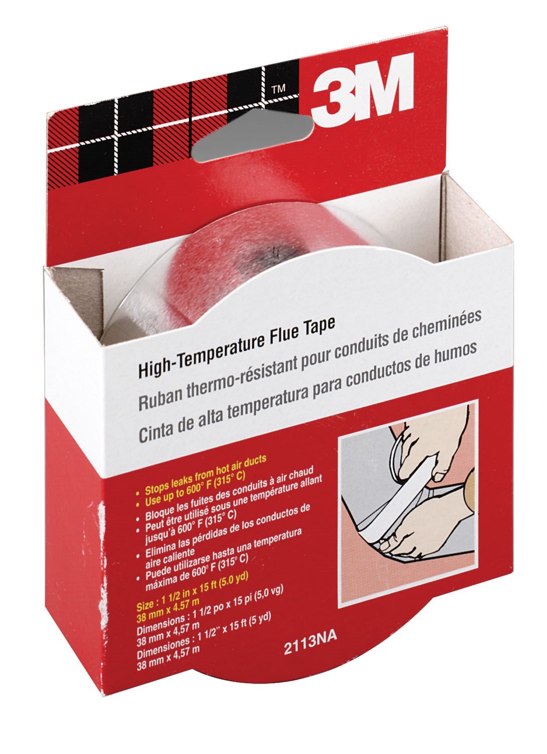 3M 1.5 in. W x 5 yd. L Silver Duct Tape