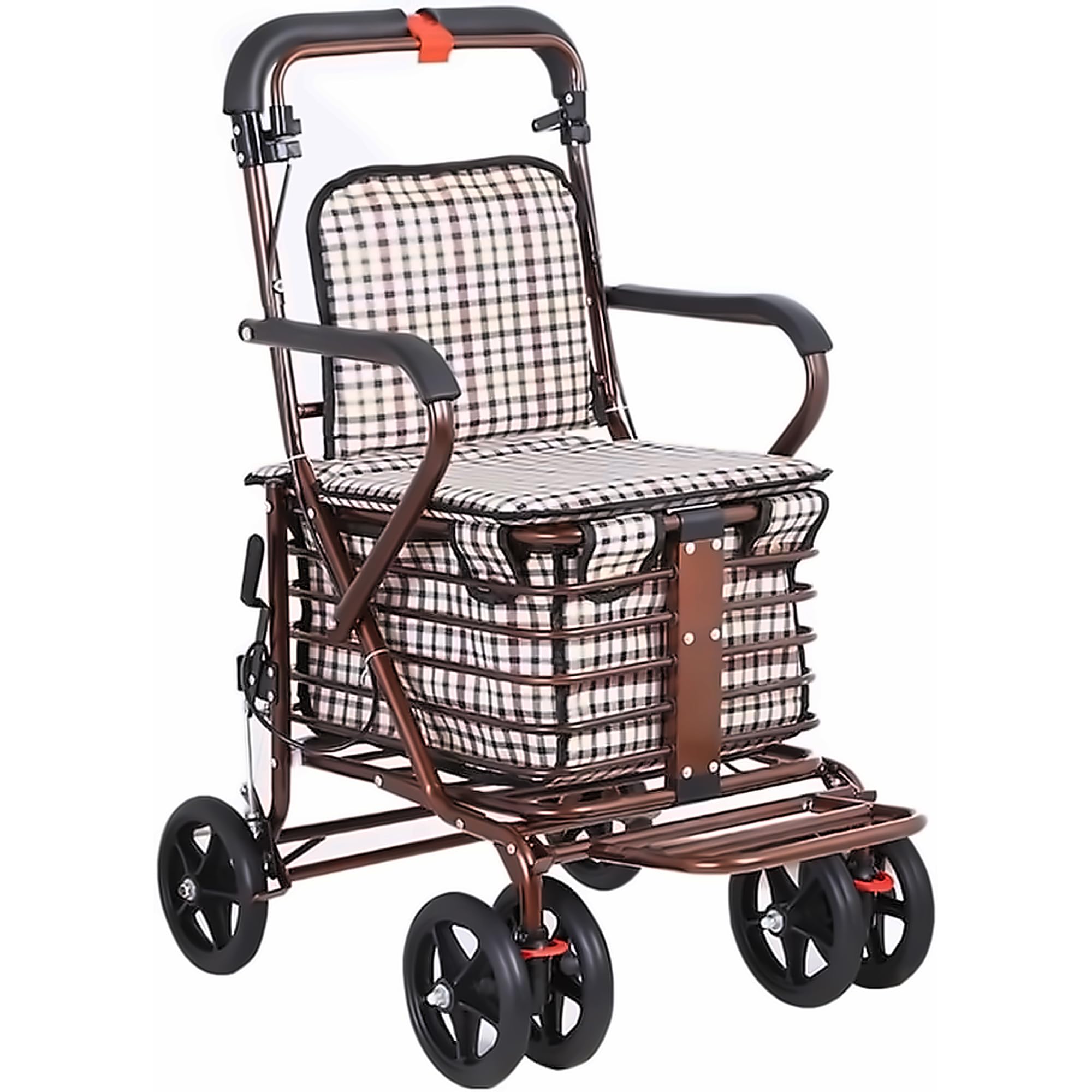 Amazon | シルバーカー シニア手押しカート 歩行車 おしぐるま 座れる