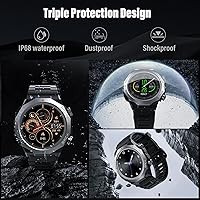 Vista 6 de Relojes inteligentes militares para hombres (respuestahacer llamadas), reloj de fitness HD de 1.39 pulgadas, monitor de sueño de frecuencia cardíaca
