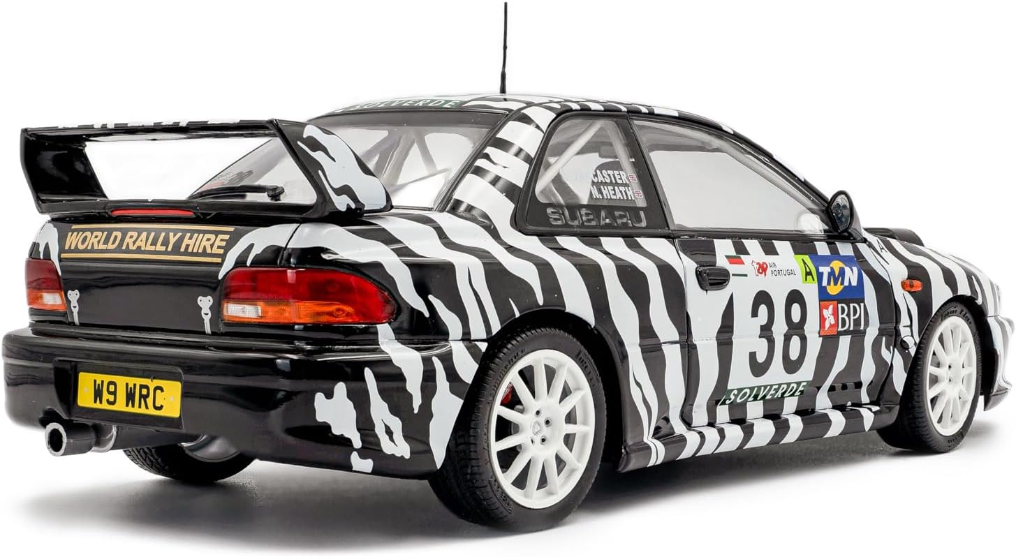 Solido 1:18 Scale Diecast - Subaru Impreza S5 WRC99 BI-Color #38 Heath/Lancaster Tap Rally Portugal 2001 Model S1807409
