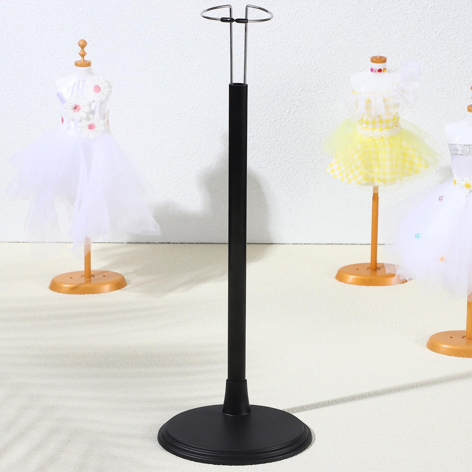 TOYANDONA 2 Pièces Hauteur Réglable Gabys Noir Dollhouae Affichage De Marionnettes De Poupée Support De Poupée Poupées Noires Organisateur De Jouets d'ours De Poupée Supports De Poupée