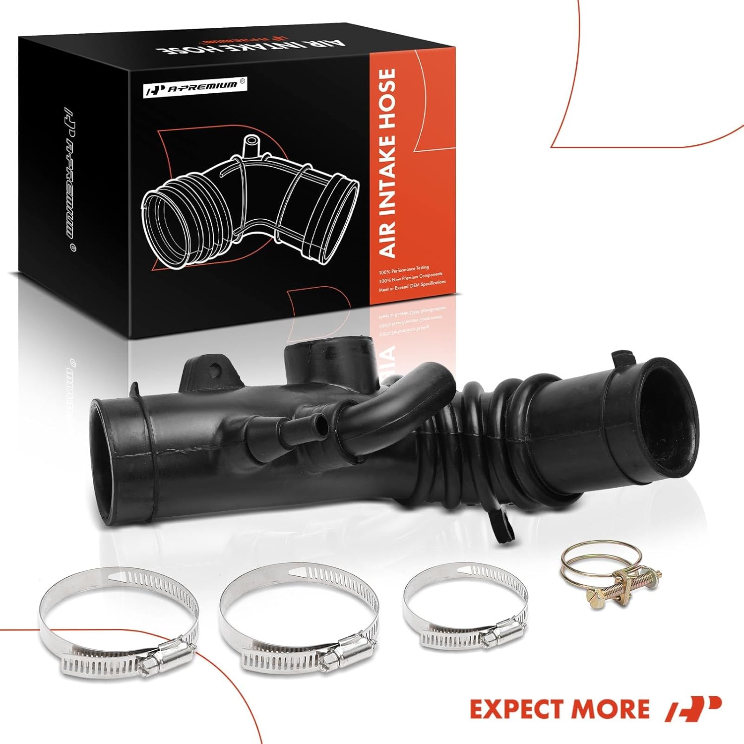 A-Premium Engine Air Intake Hose Tube with Clamps Compatible with Toyota Camry 1997-1999, Solara 1999, L4 2.2L, Naturally Aspirated, Replace# 17881-03120, 17881-03121