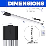 Barrina BS84 LED Magasiner les lumières pour l'atelier 4FT, 84W, 10000LM, 5000K Installation de lumière pour garage, sous-sol, suspension ou montage à glissière, ETL, 4 Boîtes
