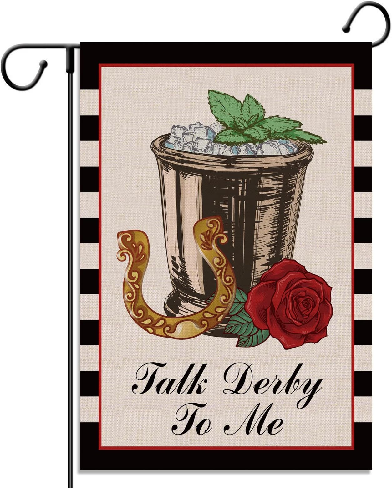 HOWAF Kentucky Derby Run for the Rose Party Supplies Door Cover,Run for the Rose