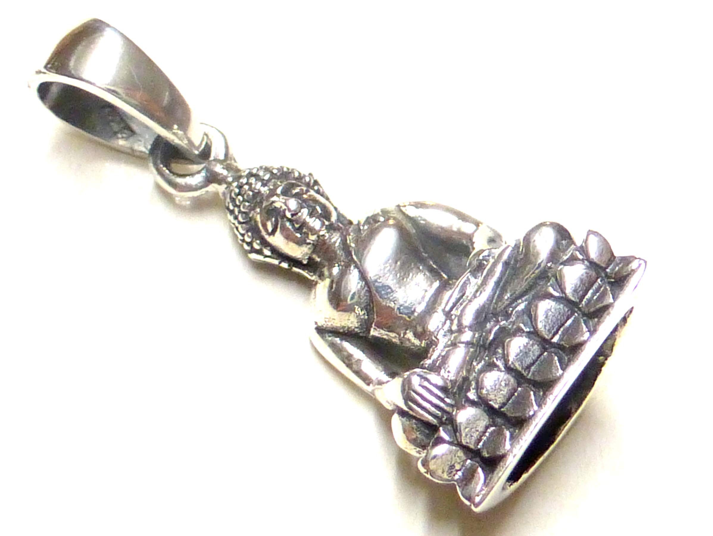 Ciondolo A Forma Di Buddha, In Argento Sterling 925, Placcato - Foto 7