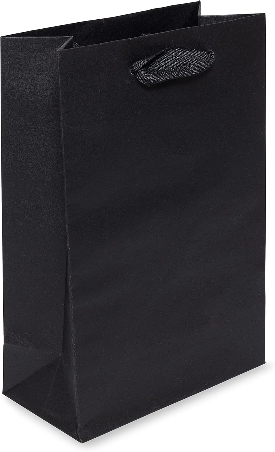 Prime Line Packaging Black Gift Bags, Mini Paper Bags with Handles for Small Business, Boutiques, Shopping, Goodies, Retail Stores, Merchandise, Bulk, 6x3x9, 50 Pack - Image 8