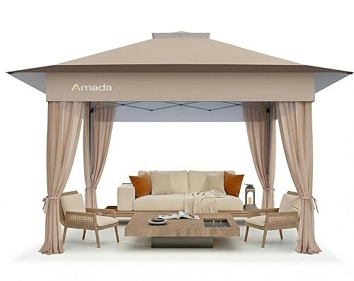 Amada 13x13 Pop Up Outdoor Gazebos on Clearance for Backyard