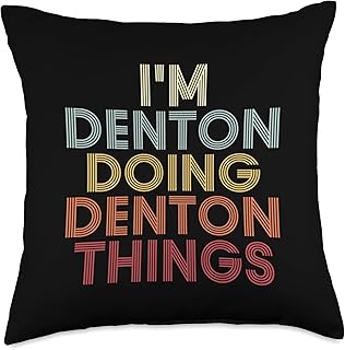 Denton Name Denton Personalized Name First Given Throw Pillow