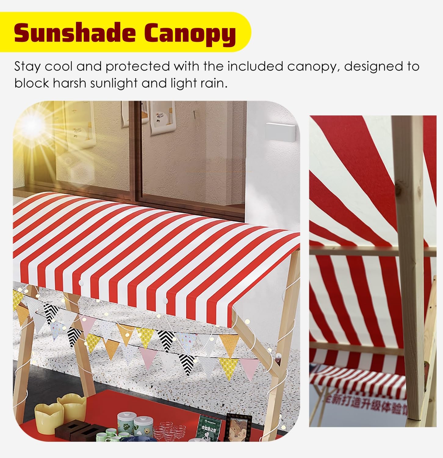 Stand De Hot-dog Chariot De Nourriture De Rue De Dessin Animé | Vecteur Premium