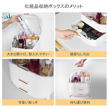 Amazon.co.jp: 化粧品収納ボックス メイクボックス コスメ収納