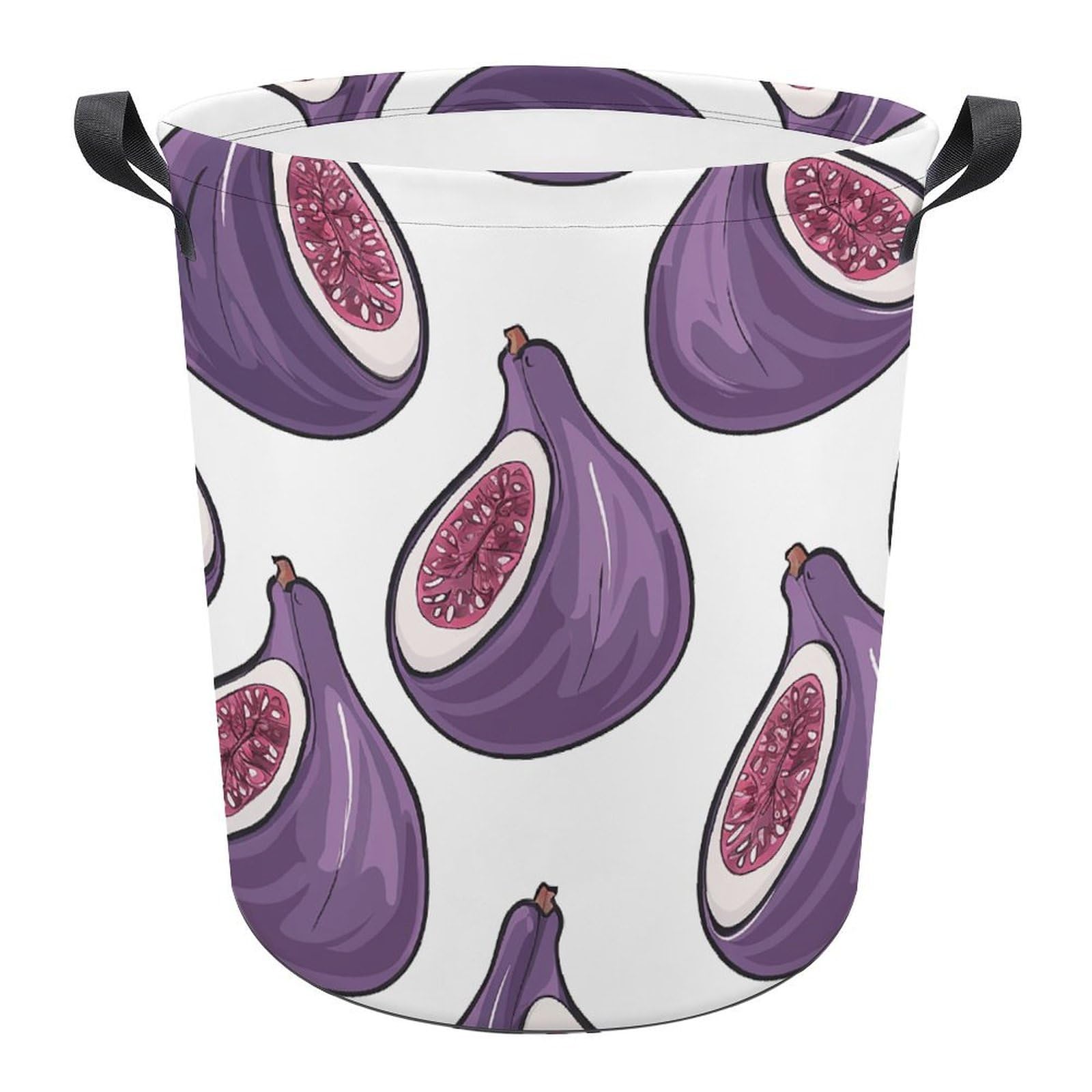 Panier à linge imperméable grand format pliable motif figue pour linge de maison