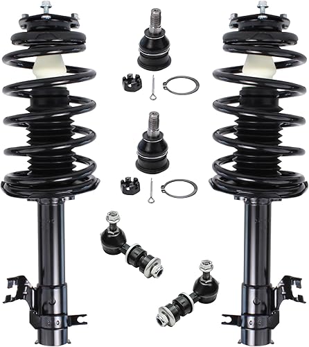 Miniatura 262 de Detroit Axle - Kit de puntales delanteros de 6 piezas para Chevrolet Aveo Aveo5 Pontiac G3 Wave, barra estabilizadora, varillas de acoplamiento