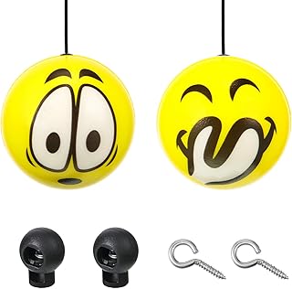 Double Garage Parking Aid Tennis Garage Ball Parking Ball Guide System Car Stop for Garage Parking Assist Ball Includes retracting Ball Sensor Assist Solution Garage Parking Indicator (6 Pieces)