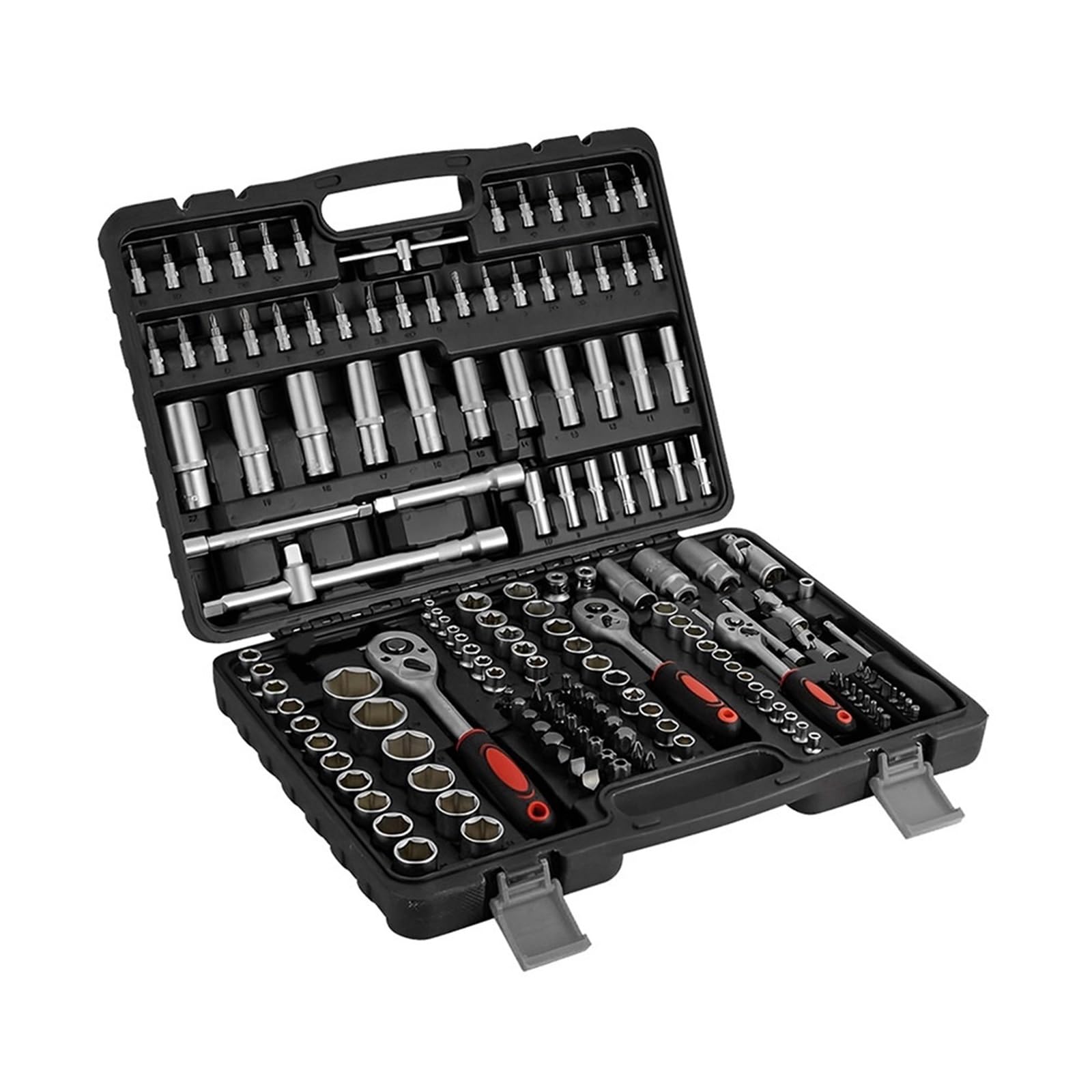 Vbhdte 171Pcs Tool Box For Home Ratchet Socket Wrench Set Ratchet Torque Wrench Combo Kit Ratchet Spanner Screwdriver Bits Car Repair Tool Hand Tool(171Pcs)
