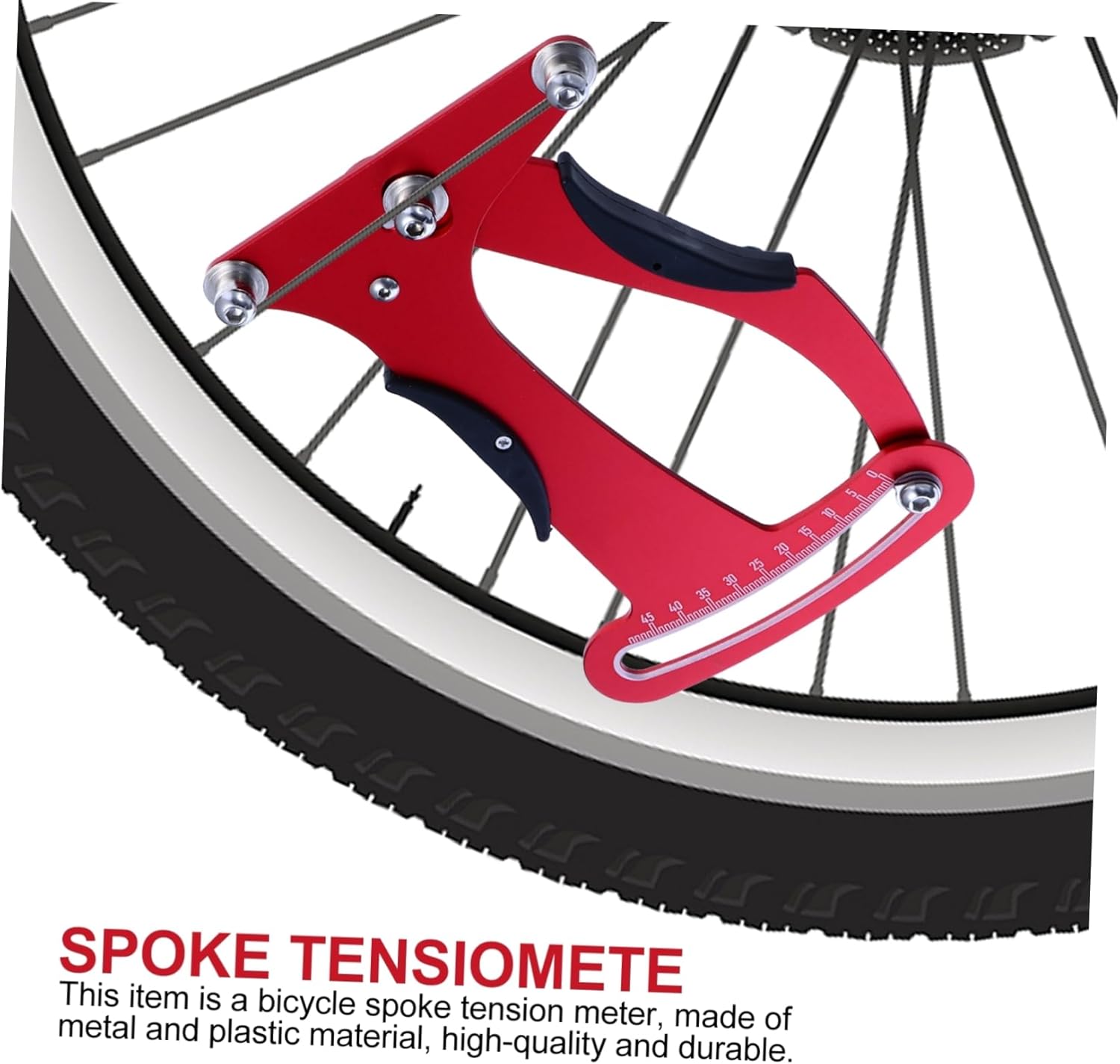 Tension Adjustment Tool for Bike Wheels Accurate Wheel Measuring Durable Bicycle Tensiometer for Spokes Suitable for Mechanics Bicycle Assembly