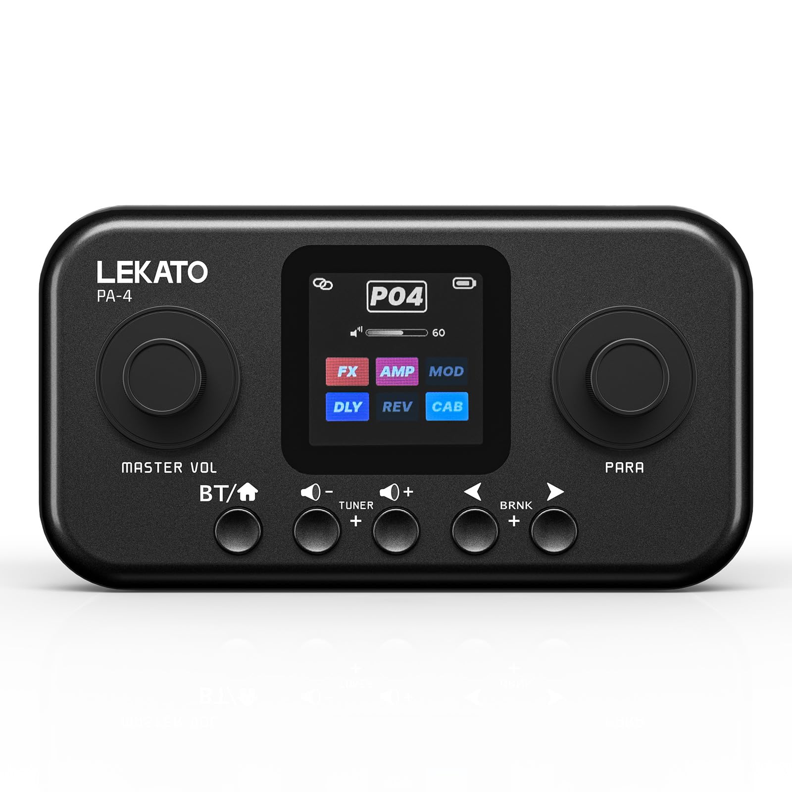 LEKATO Desktop Multi Guitar Effects with 6 Modules, 80 Presets, 20 Amp Modeling &amp; IR Loading, Guitar Effects Processor with Tuning &amp; Bank Modes, OTG USB Audio Interface for Practice Recording